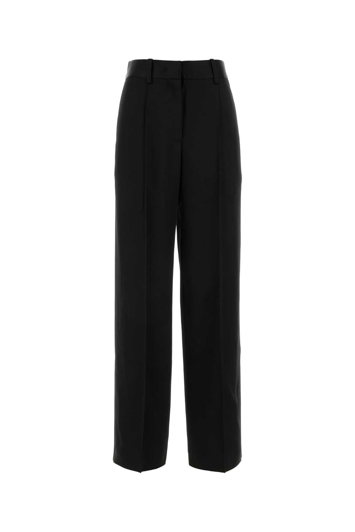 Jil Sander Women Black Satin Pant JIL SANDER
