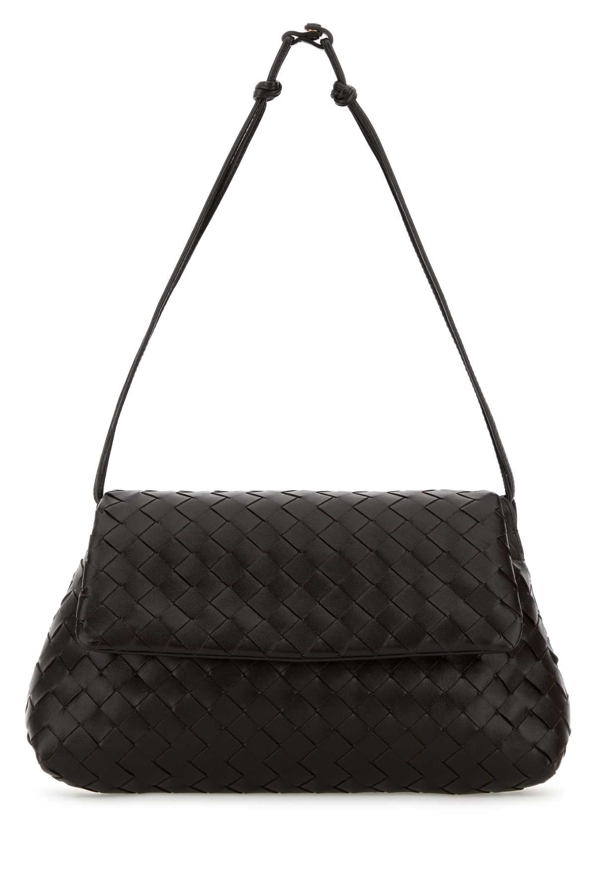 Bottega Veneta Women Dark Brown Leather Clutch BOTTEGA VENETA
