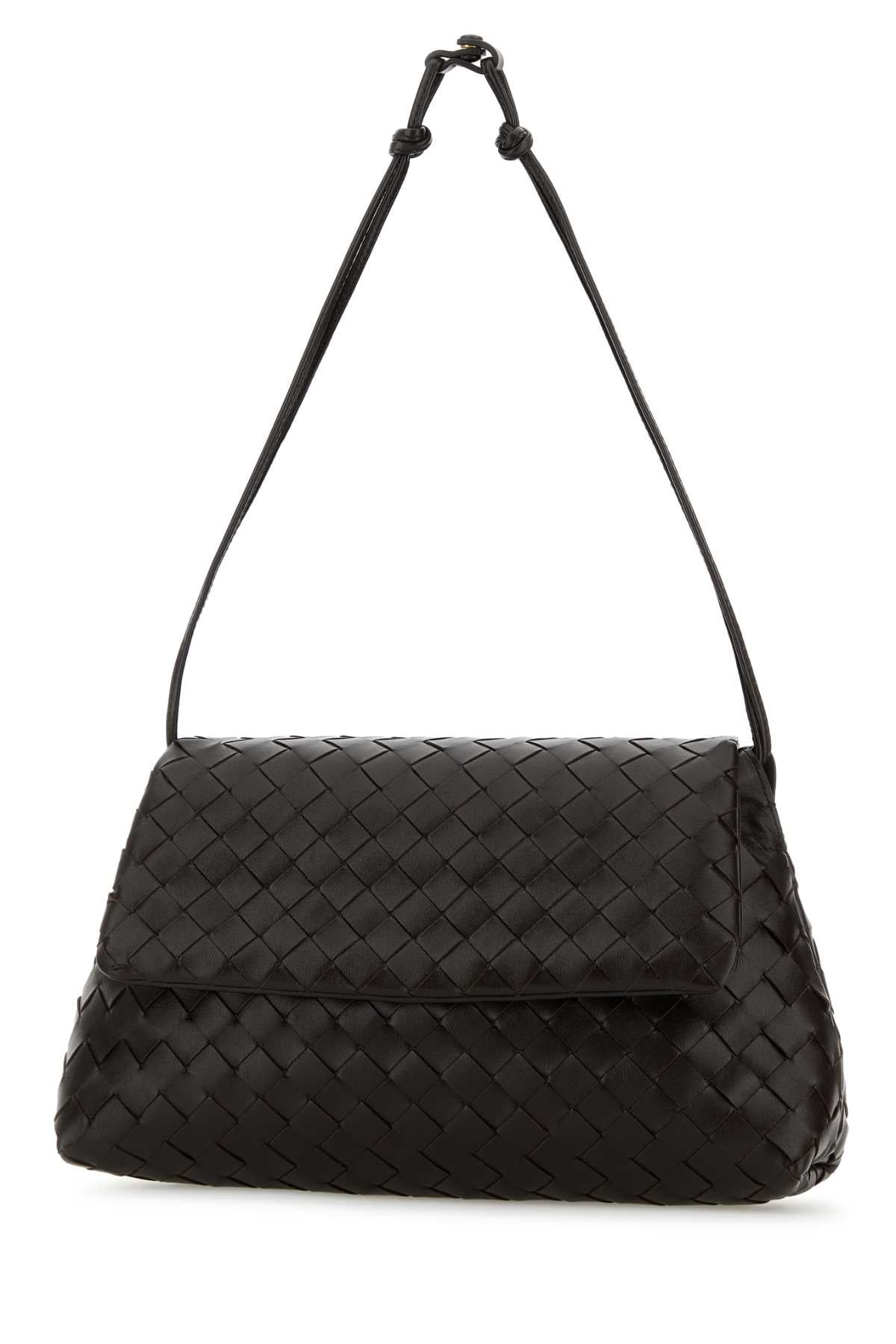 Bottega Veneta Women Dark Brown Leather Clutch BOTTEGA VENETA