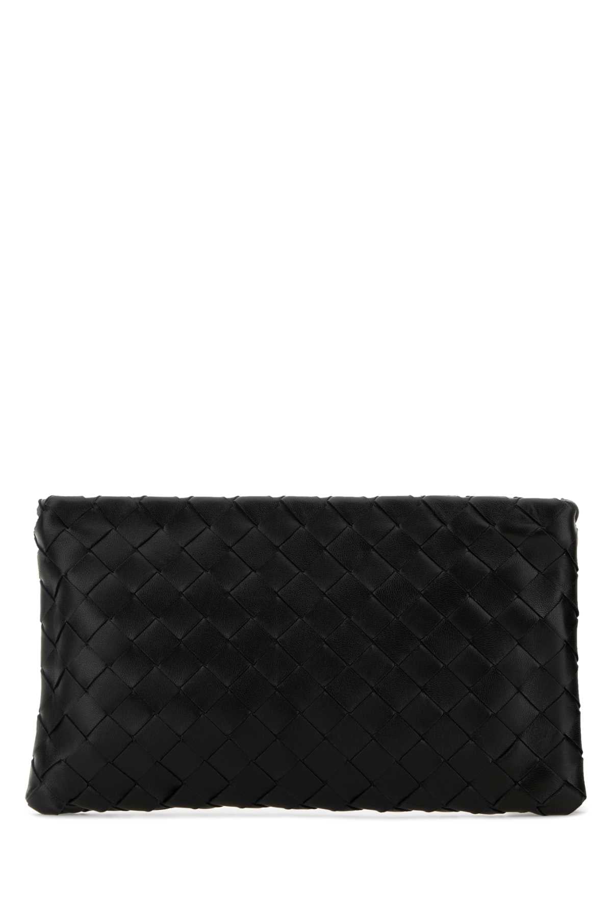 Bottega Veneta Women Black Leather Small Clutch BOTTEGA VENETA