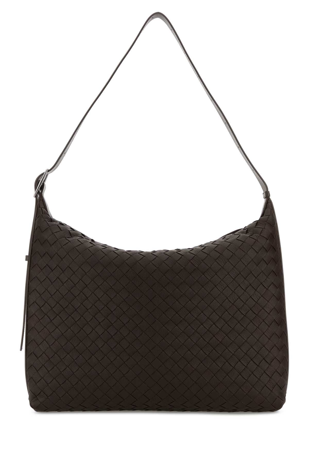 Bottega Veneta Men Brown Leather Traveller Shoulder Bag BOTTEGA VENETA