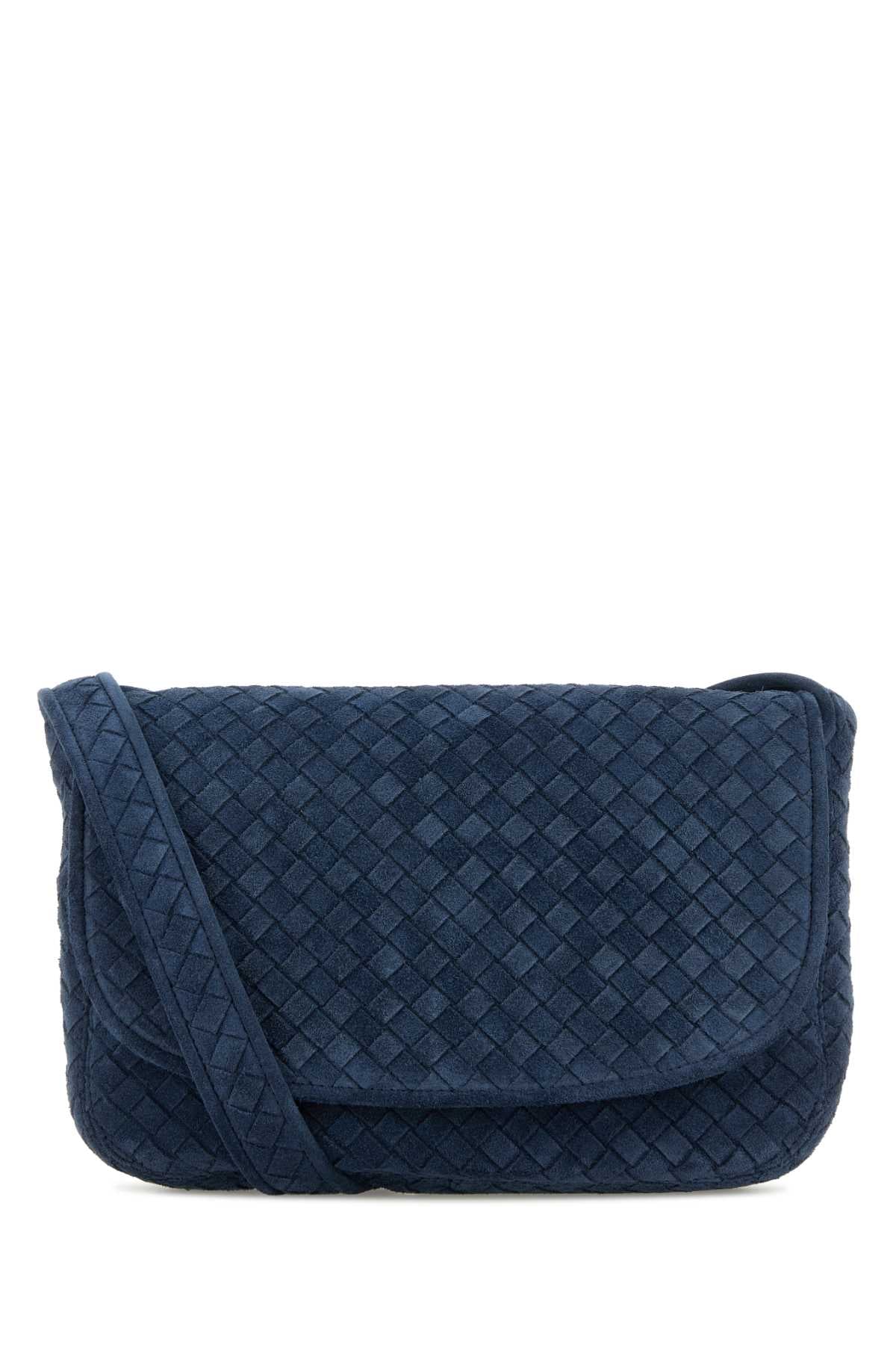 Bottega Veneta Men Navy Blue Messenger Veneto Crossbody Bag BOTTEGA VENETA
