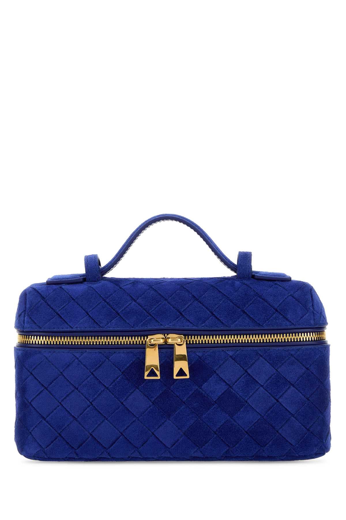 Bottega Veneta Women Blue Suede Bang Bang Handbag BOTTEGA VENETA