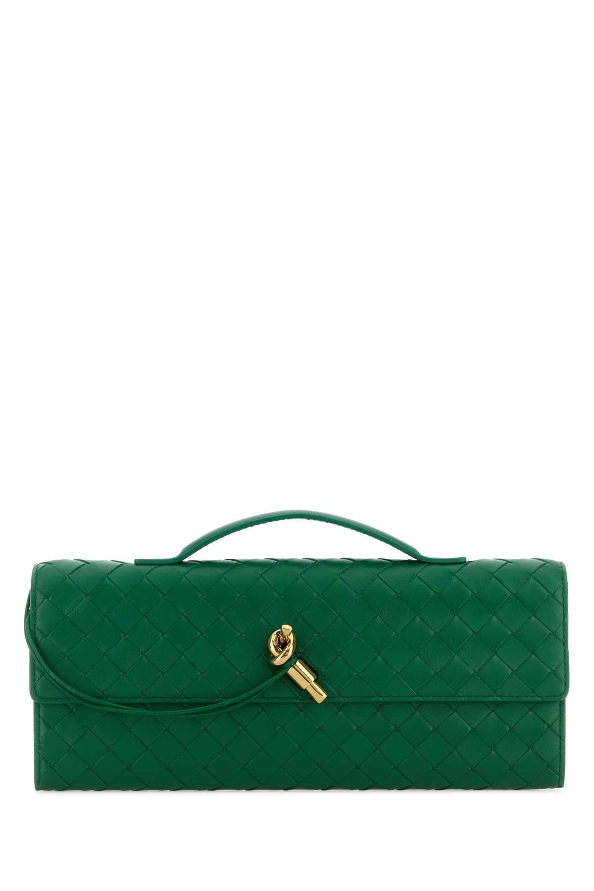 Bottega Veneta Women Green Leather Andiamo Handbag BOTTEGA VENETA