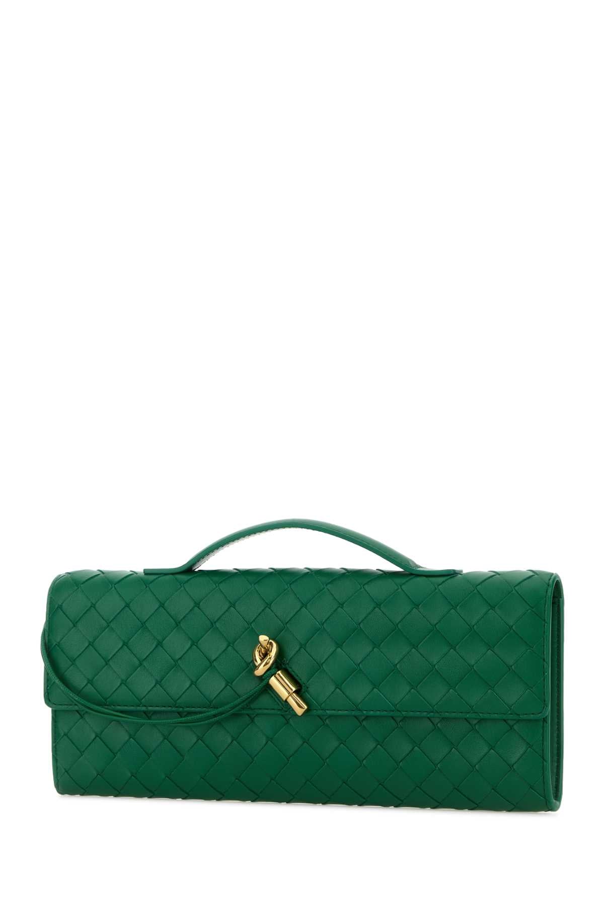 Bottega Veneta Women Green Leather Andiamo Handbag BOTTEGA VENETA