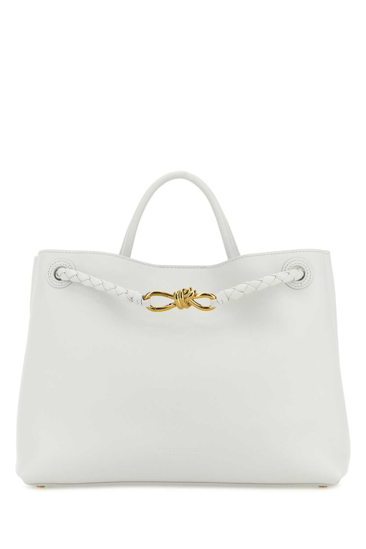 Bottega Veneta Women White Leather Andiamo Handbag BOTTEGA VENETA