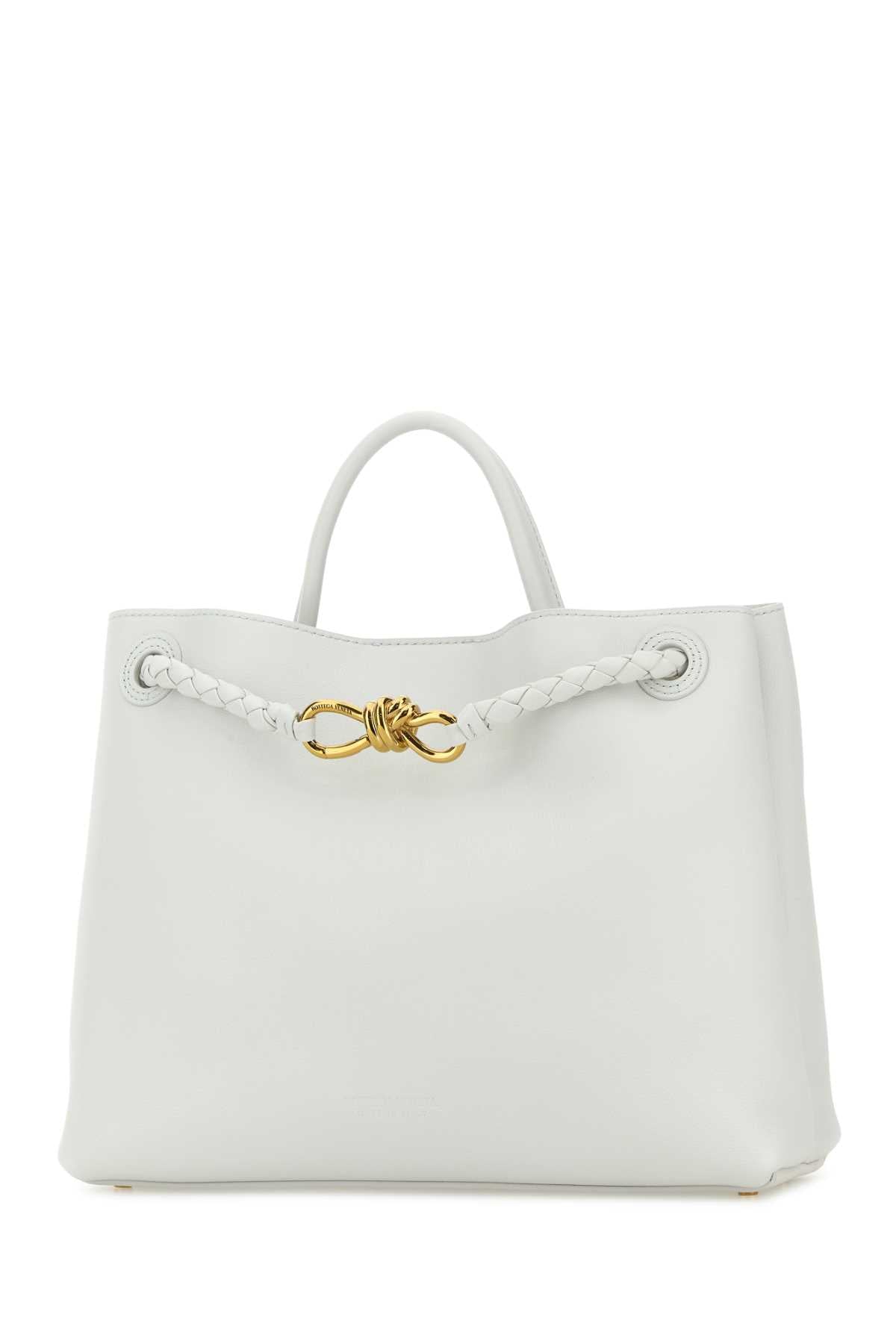 Bottega Veneta Women White Leather Andiamo Handbag BOTTEGA VENETA
