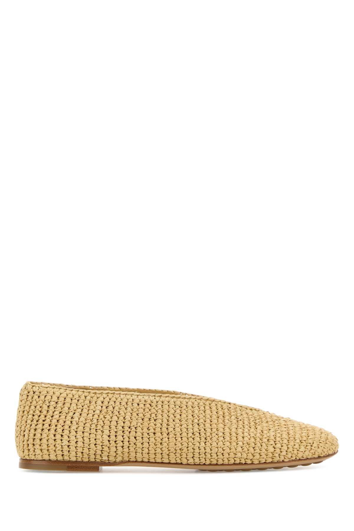 Bottega Veneta Women Raffia Rosa Ballerinas BOTTEGA VENETA