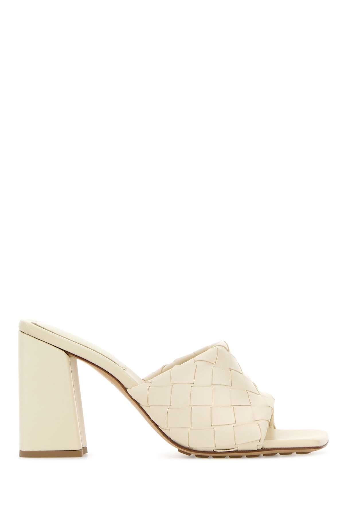 Bottega Veneta Women Ivory Nappa Leather Parco Mules BOTTEGA VENETA