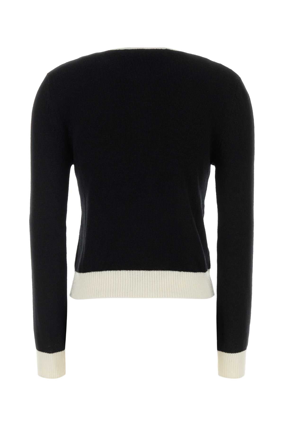 Marni Women Black Wool Blend Cardigan MARNI
