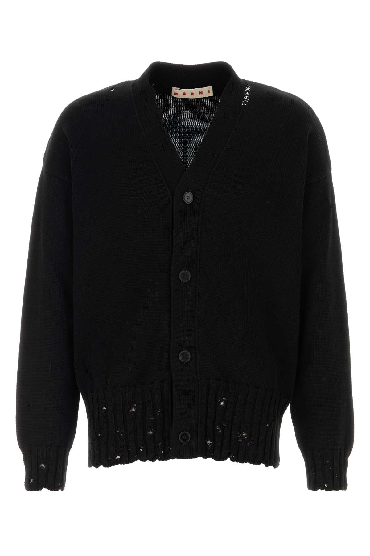 Marni Men Black Cotton Cardigan MARNI