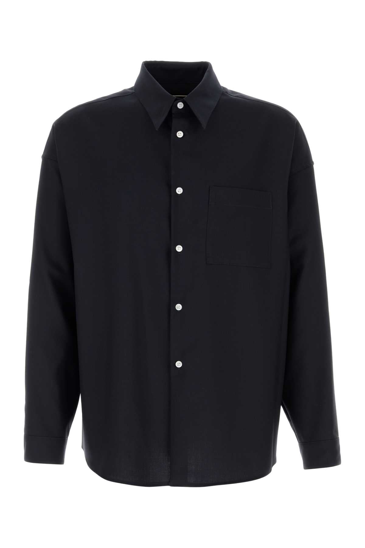 Marni Men Midnight Blue Twill Shirt MARNI