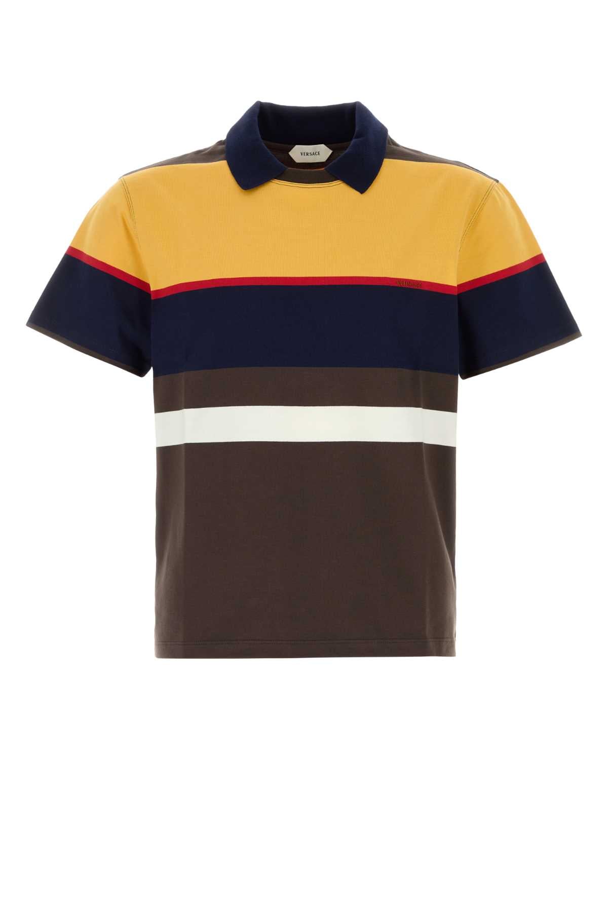 Versace Men Multicolor Cotton T-Shirt VERSACE