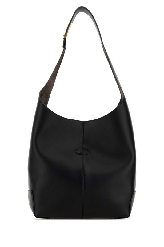 Tod's Women Black Leather Tod S Di Bag Folio Bucket Bag TOD'S