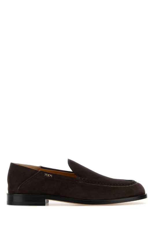 Tod's Women Dark Brown Suede Loafers TOD'S