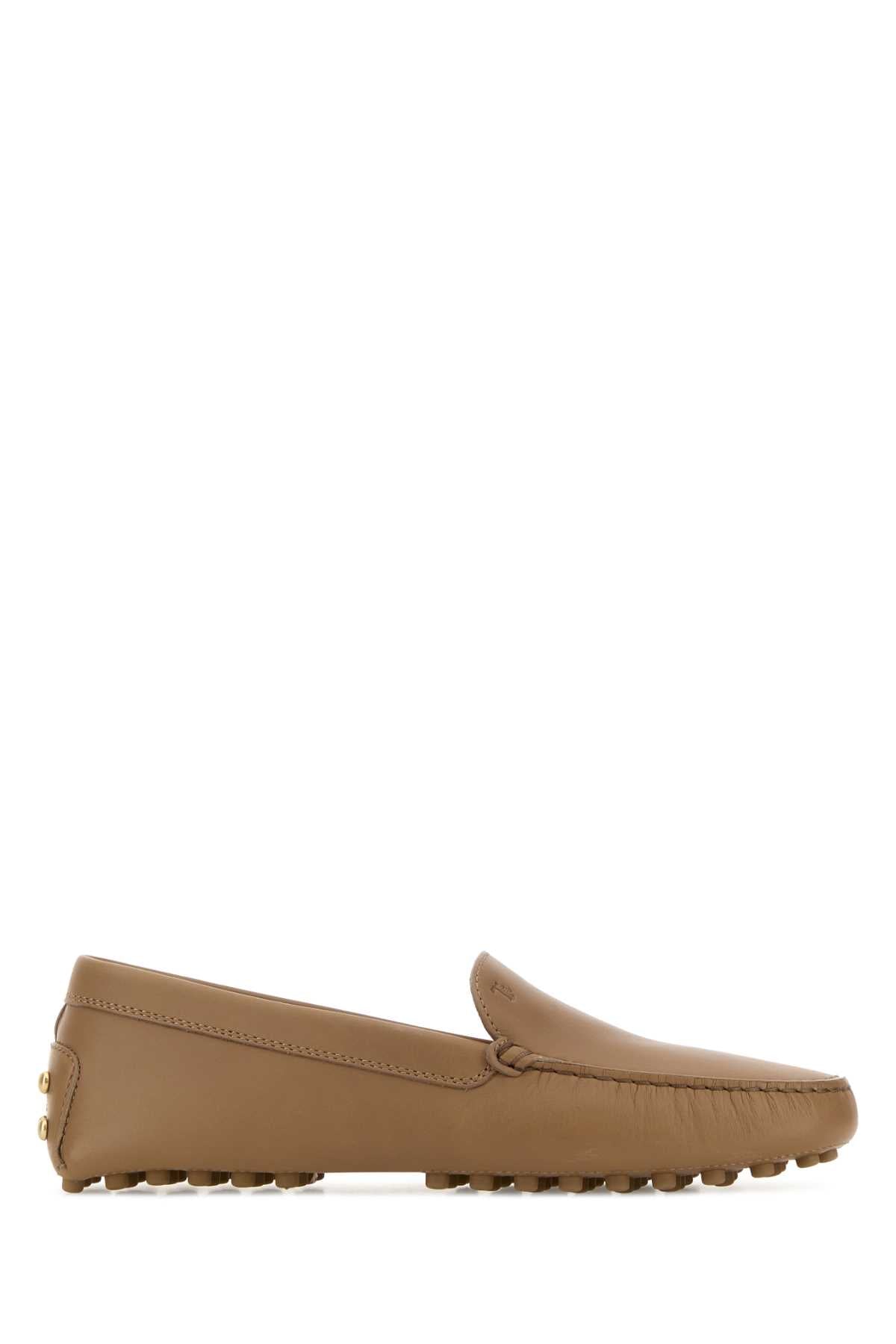 Tod's Women Cappuccino Leather Loafers TOD'S