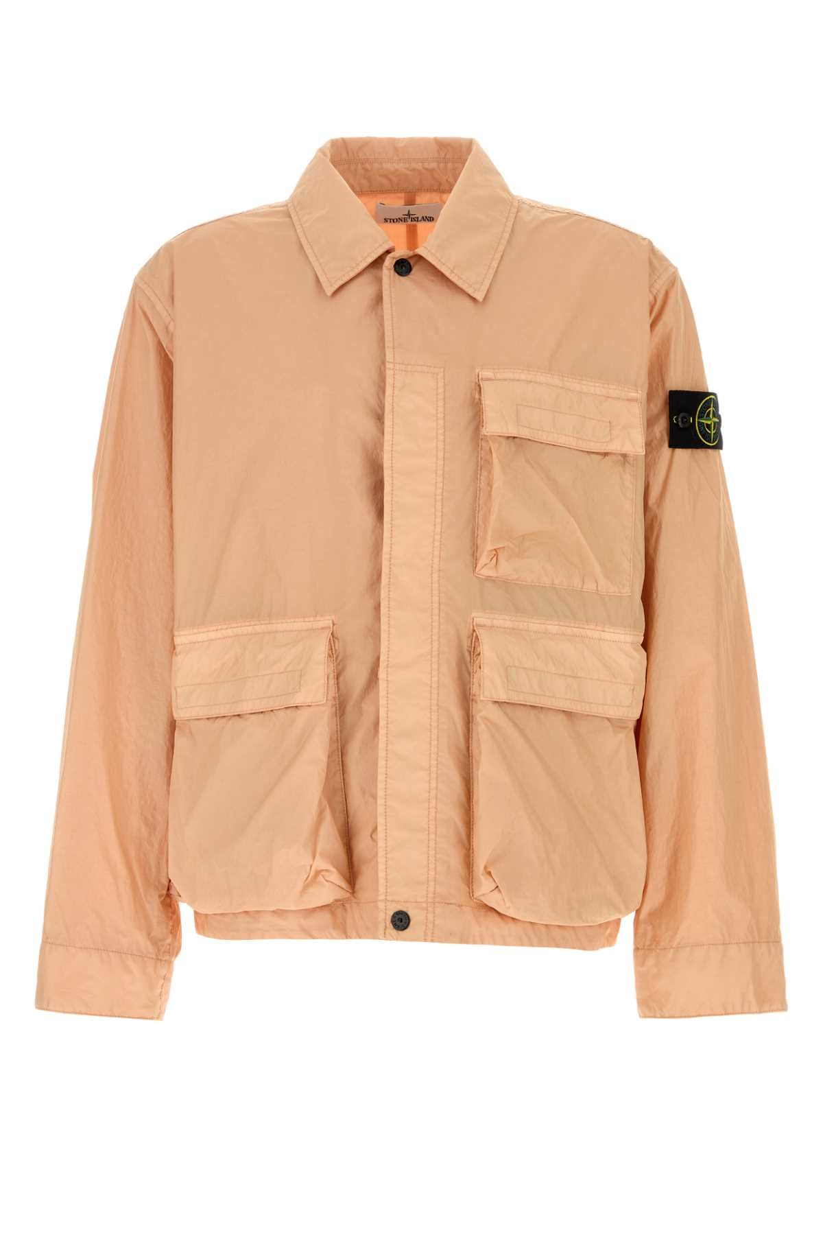 Stone Island Men Salmon Nylon Jacket STONE ISLAND