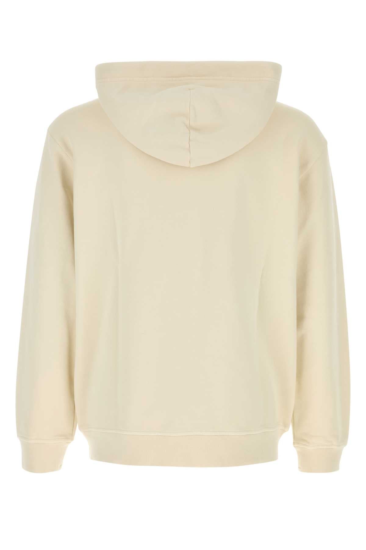 Stone Island Men Cream Cotton Sweatshirt STONE ISLAND