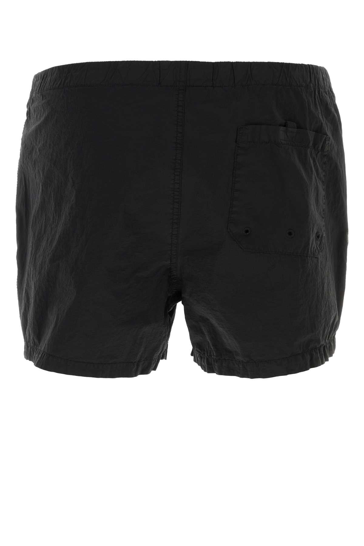 Stone Island Men Black Nylon Swimming Shorts STONE ISLAND