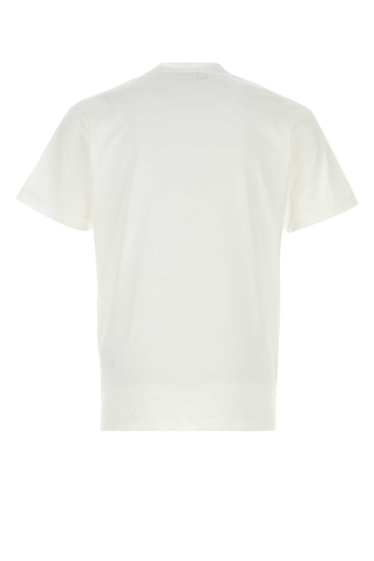 Stone Island Men White Cotton T-Shirt STONE ISLAND