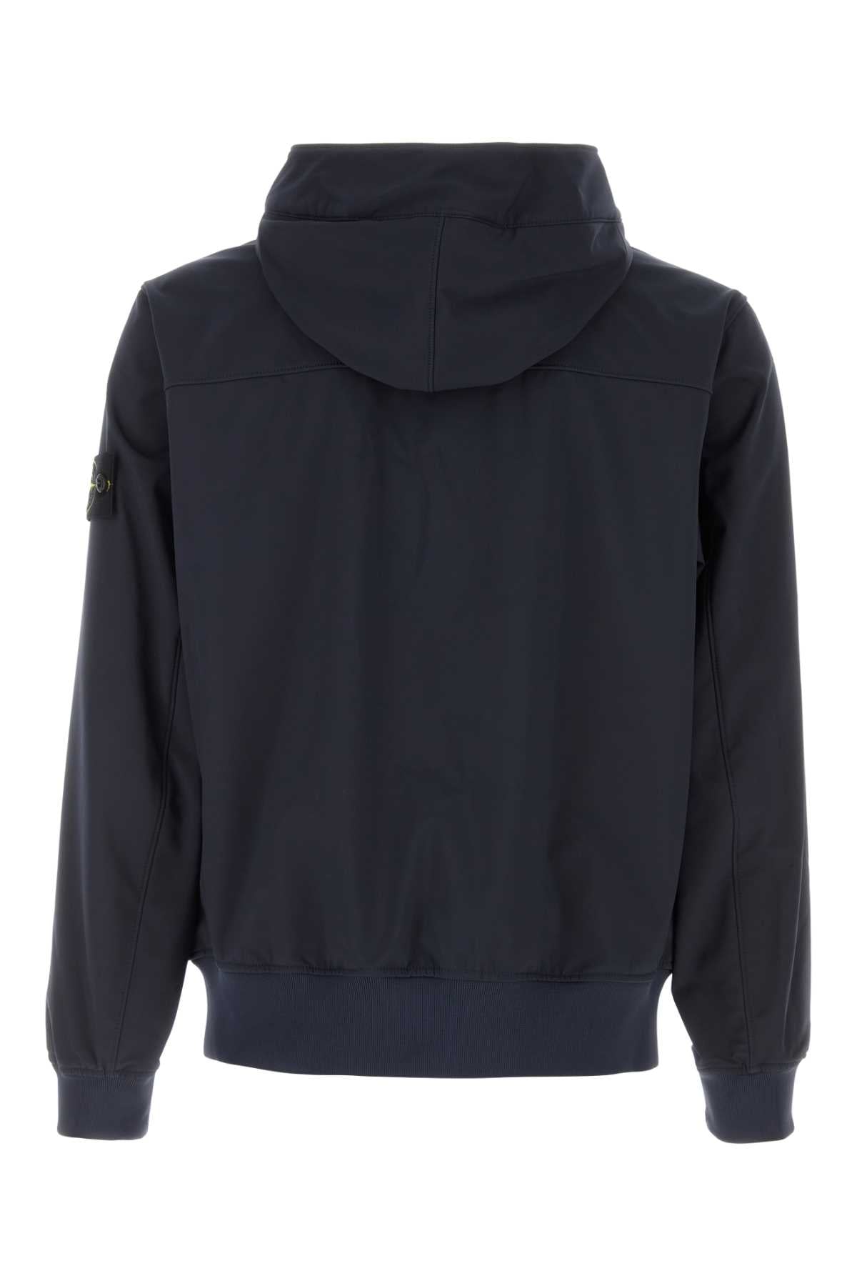 Stone Island Men Midnight Blue Stretch Polyester Jacket STONE ISLAND