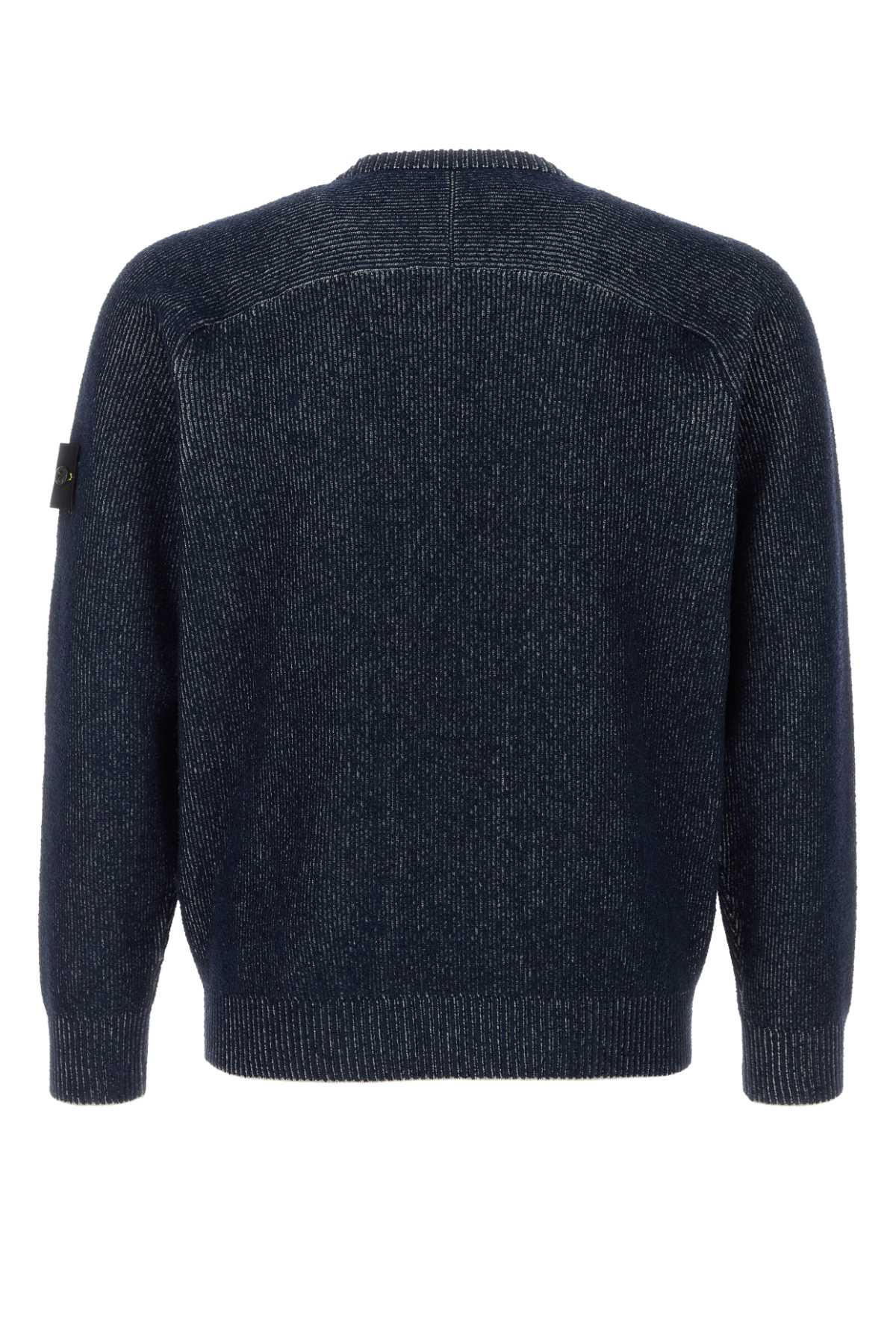 Stone Island Men Dark Blue Cotton Blend Sweater STONE ISLAND