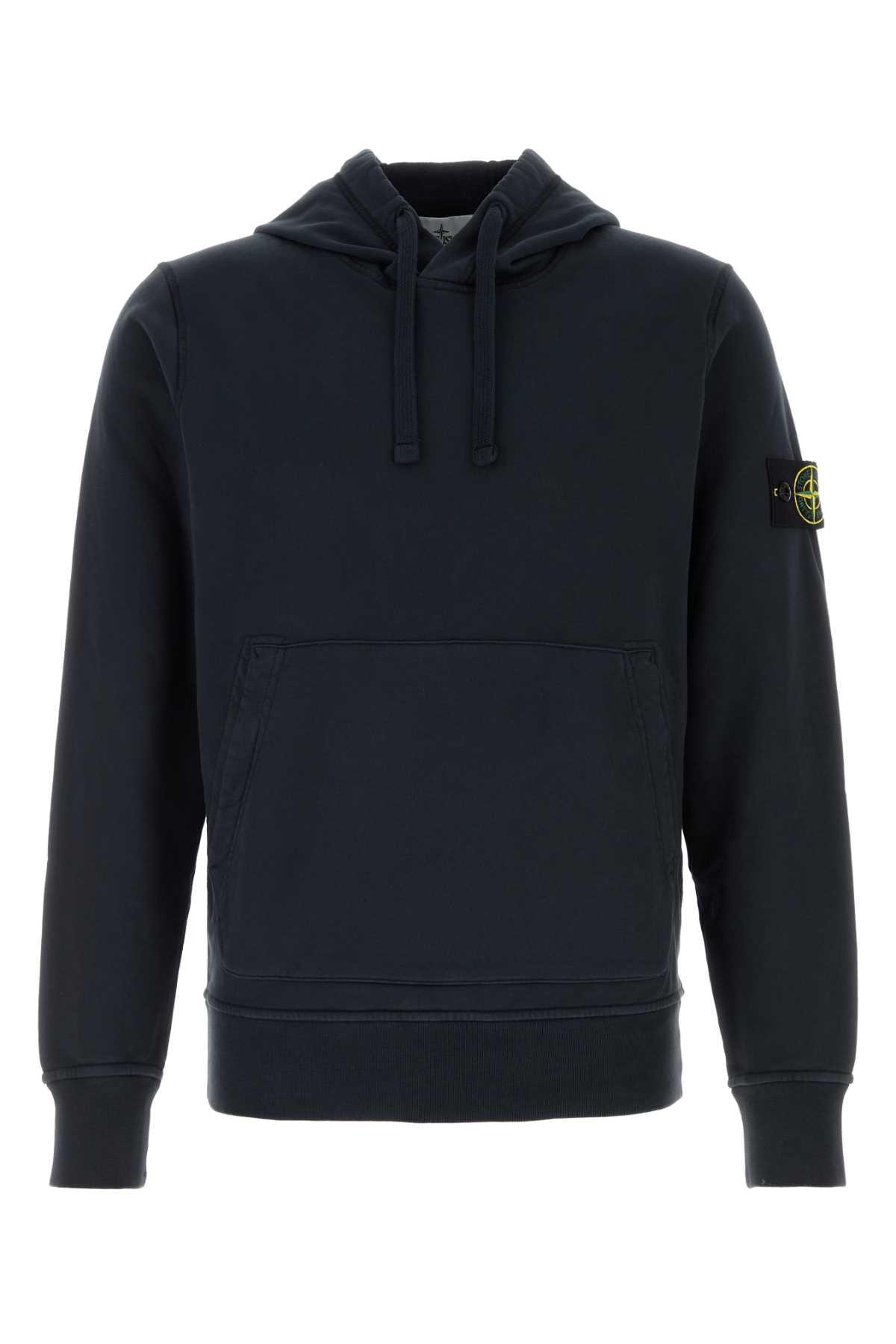 Stone Island Men Midnight Blue Cotton Sweatshirt STONE ISLAND