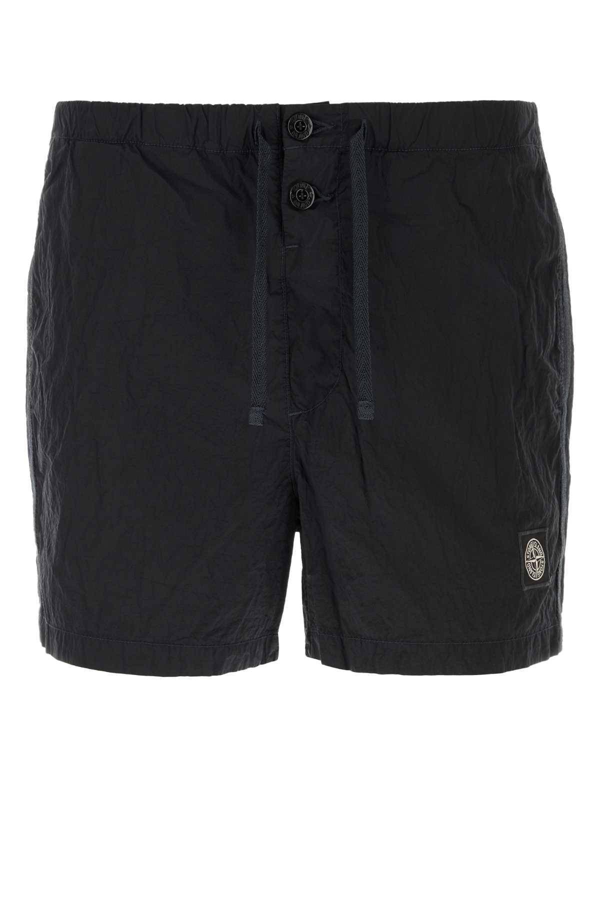 Stone Island Men Midnight Blue Nylon Swimming Shorts STONE ISLAND