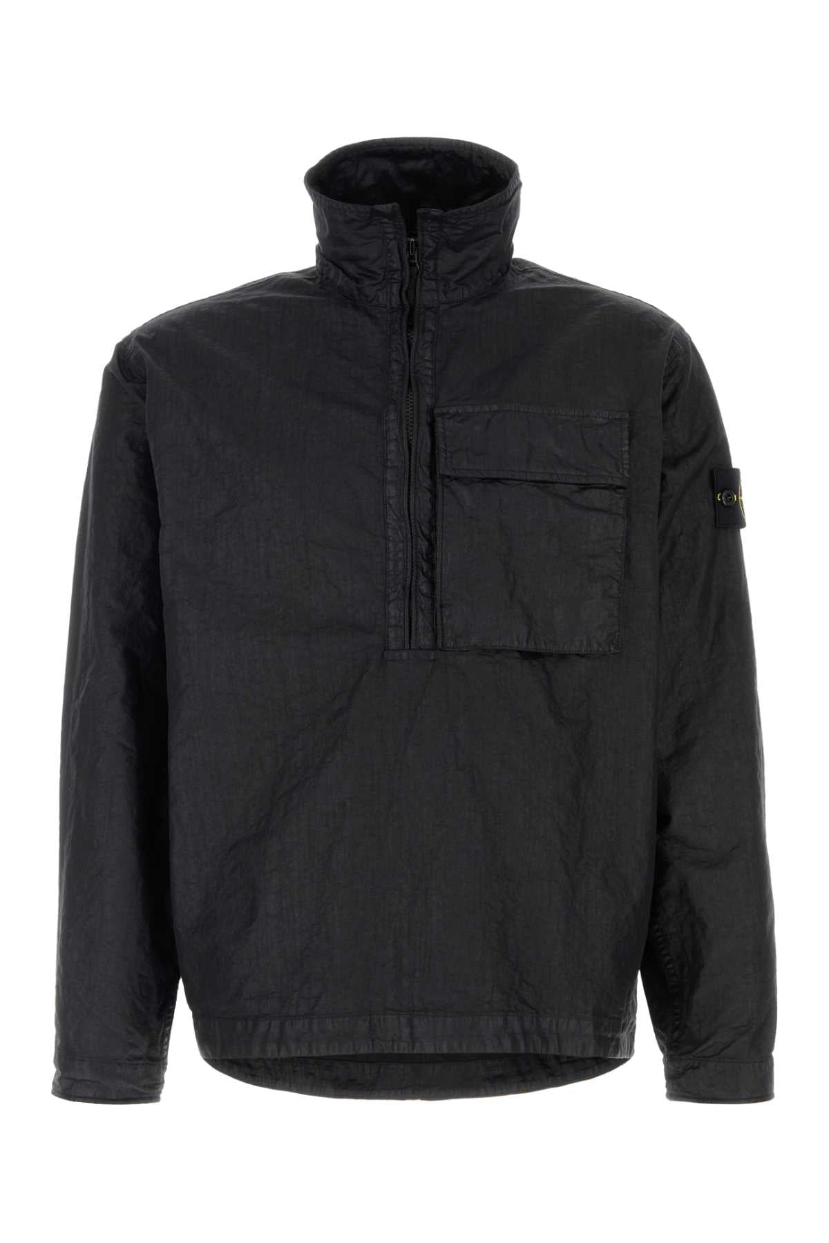 Stone Island Men Black Nylon Shirt STONE ISLAND