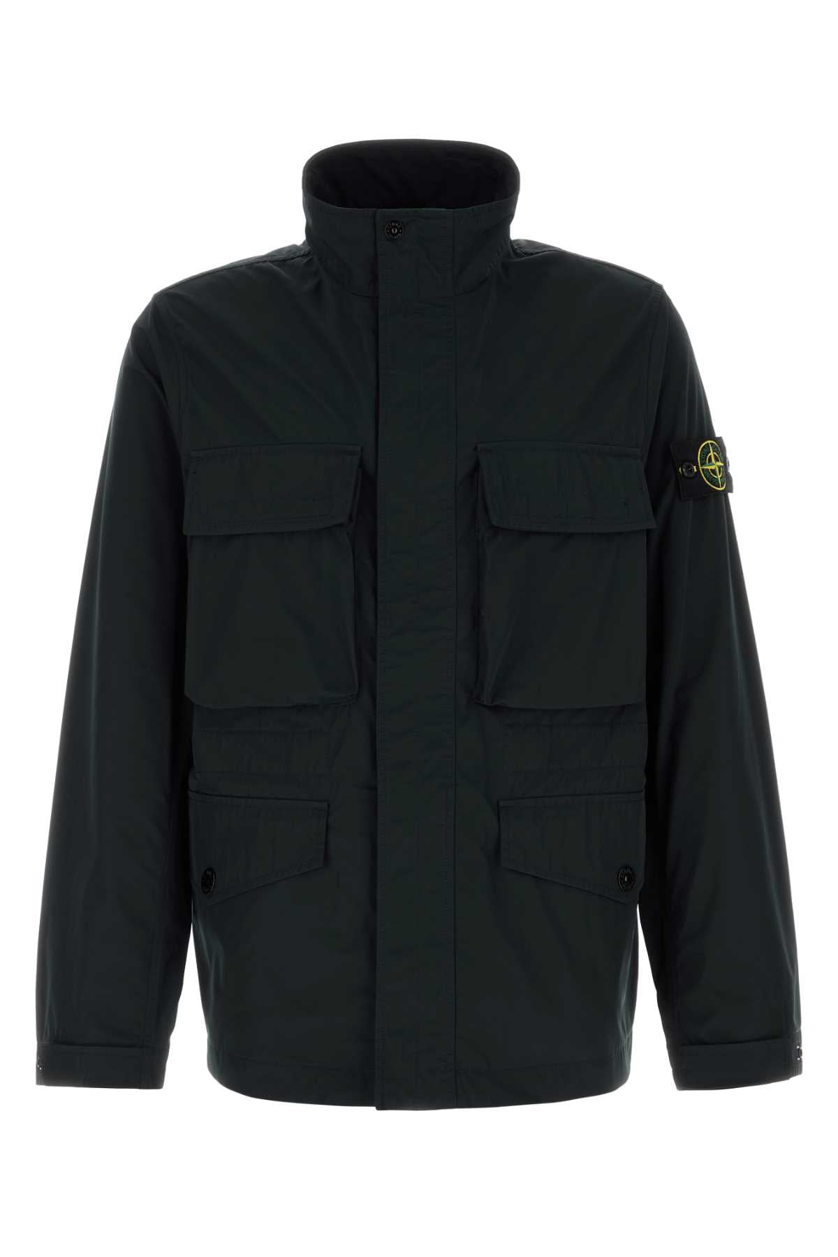 Stone Island Men Black Polyester Jacket STONE ISLAND