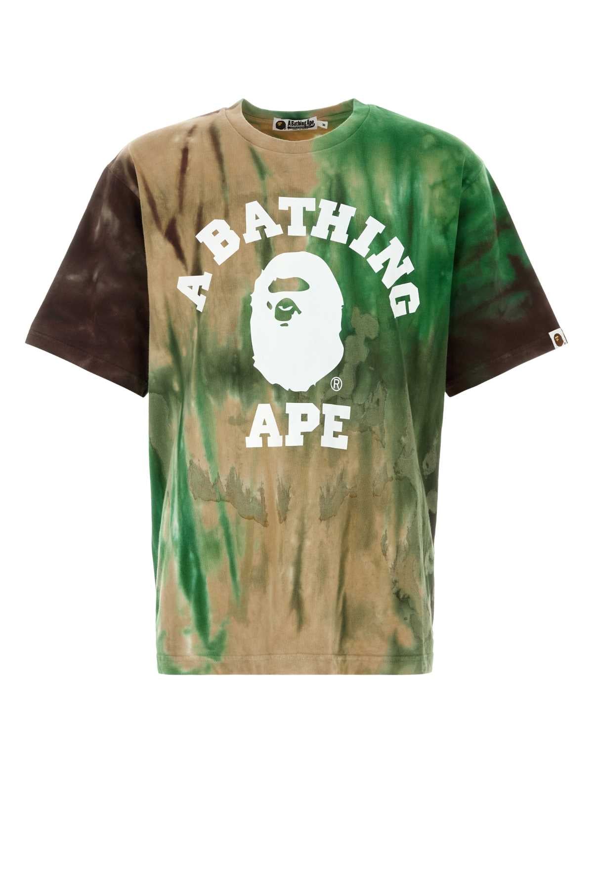 Bape Men Multicolor Cotton Oversize T-Shirt BAPE