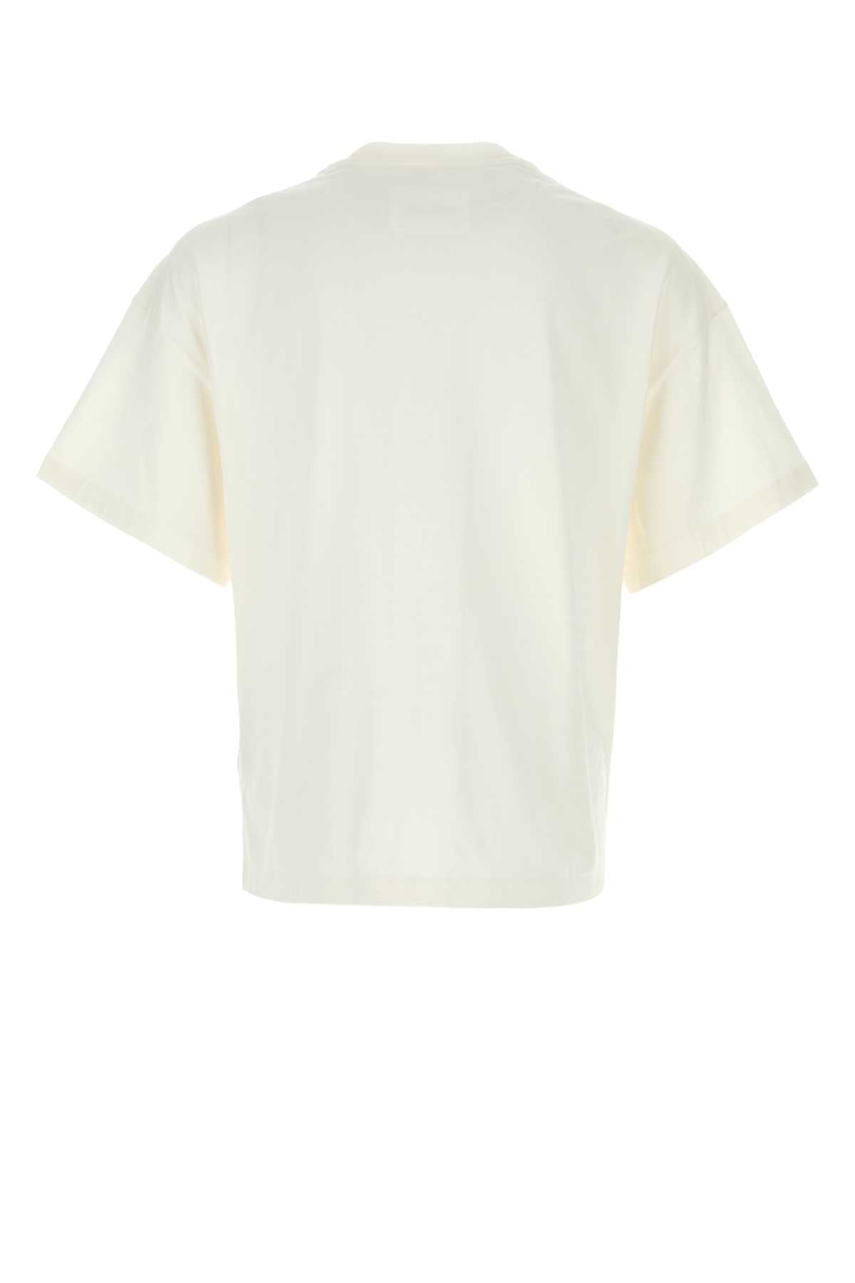 Jil Sander Men White Cotton T-Shirt JIL SANDER