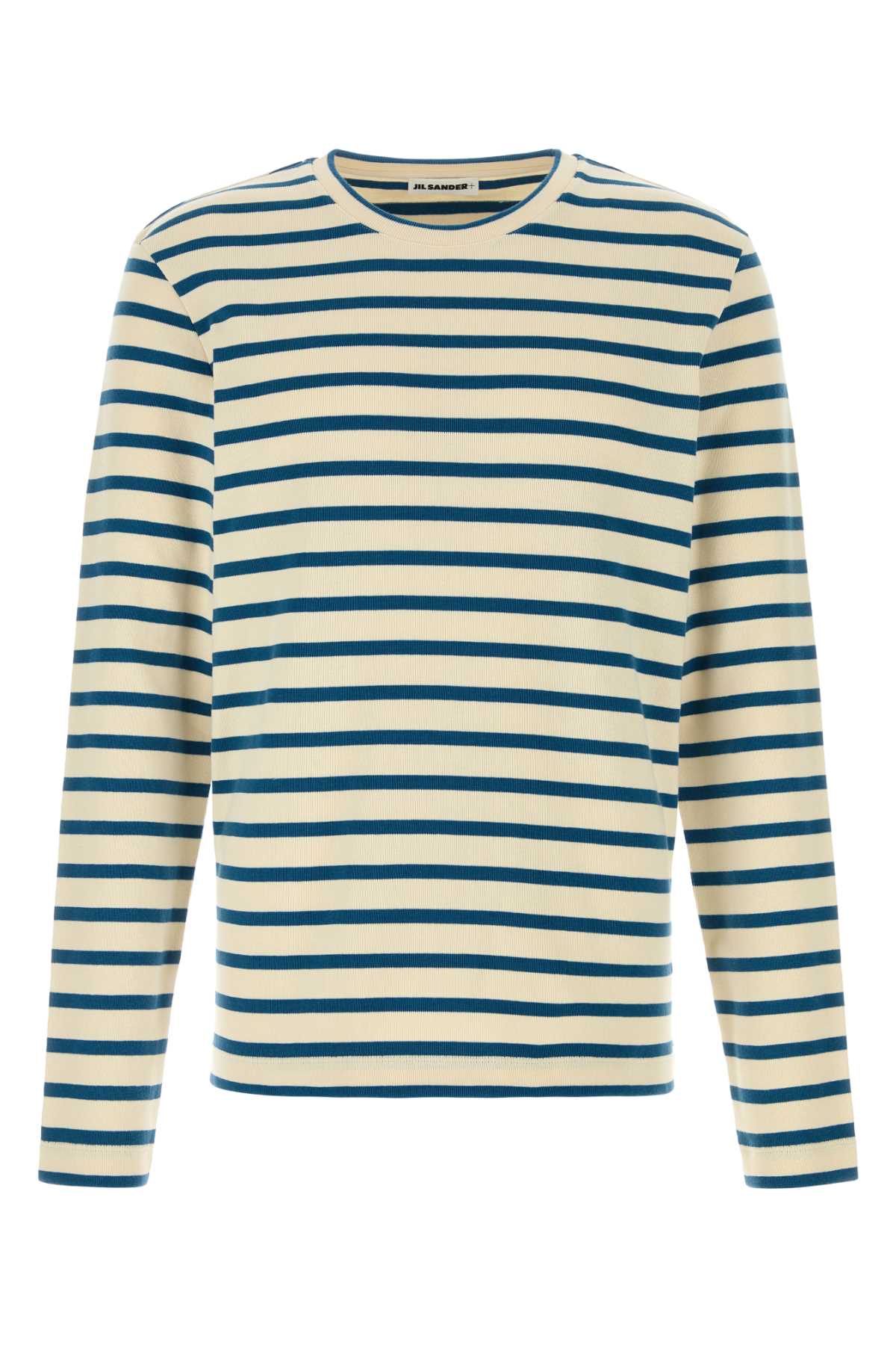 Jil Sander Men Embroidered Cotton T-Shirt JIL SANDER