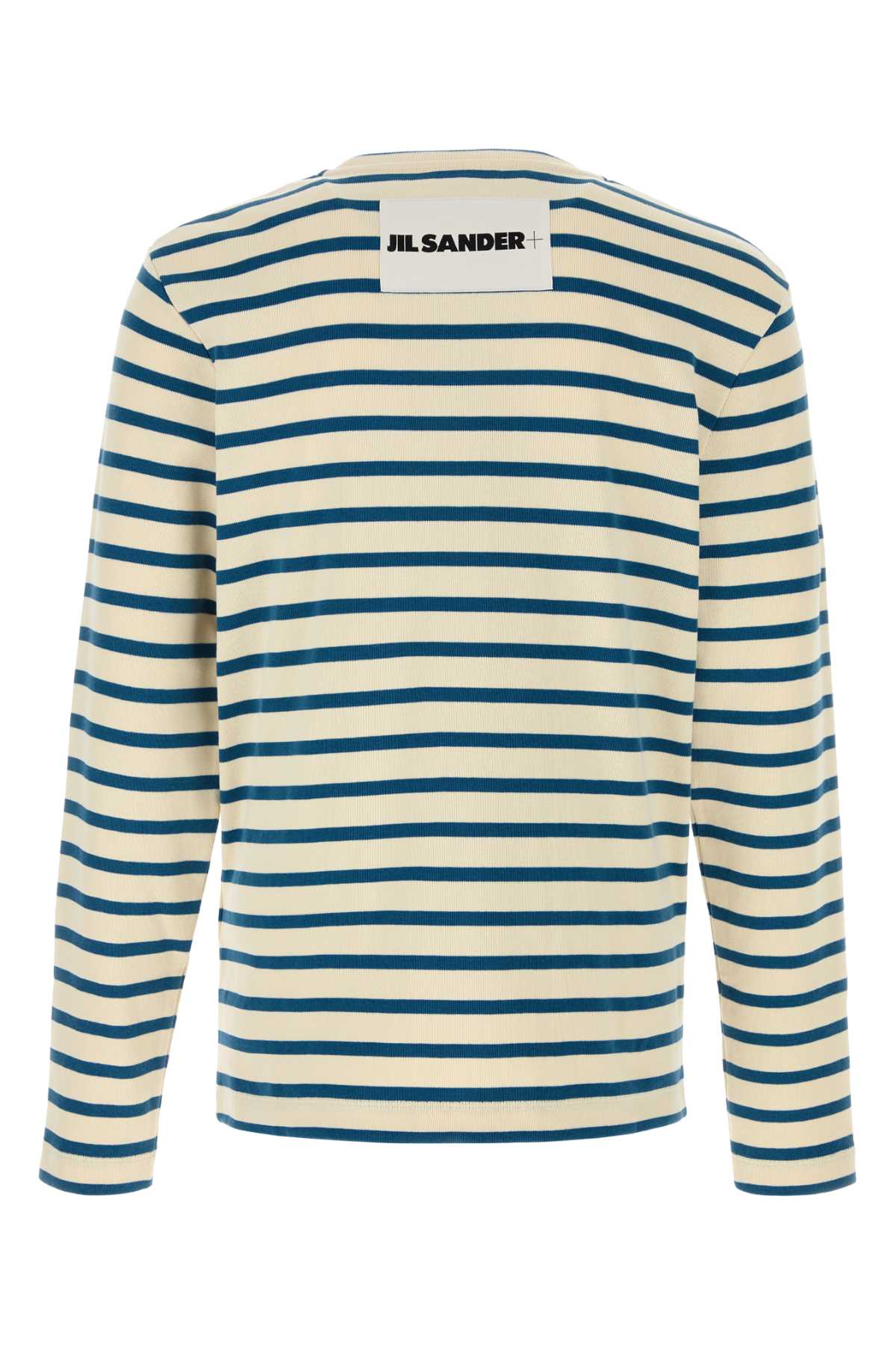 Jil Sander Men Embroidered Cotton T-Shirt JIL SANDER