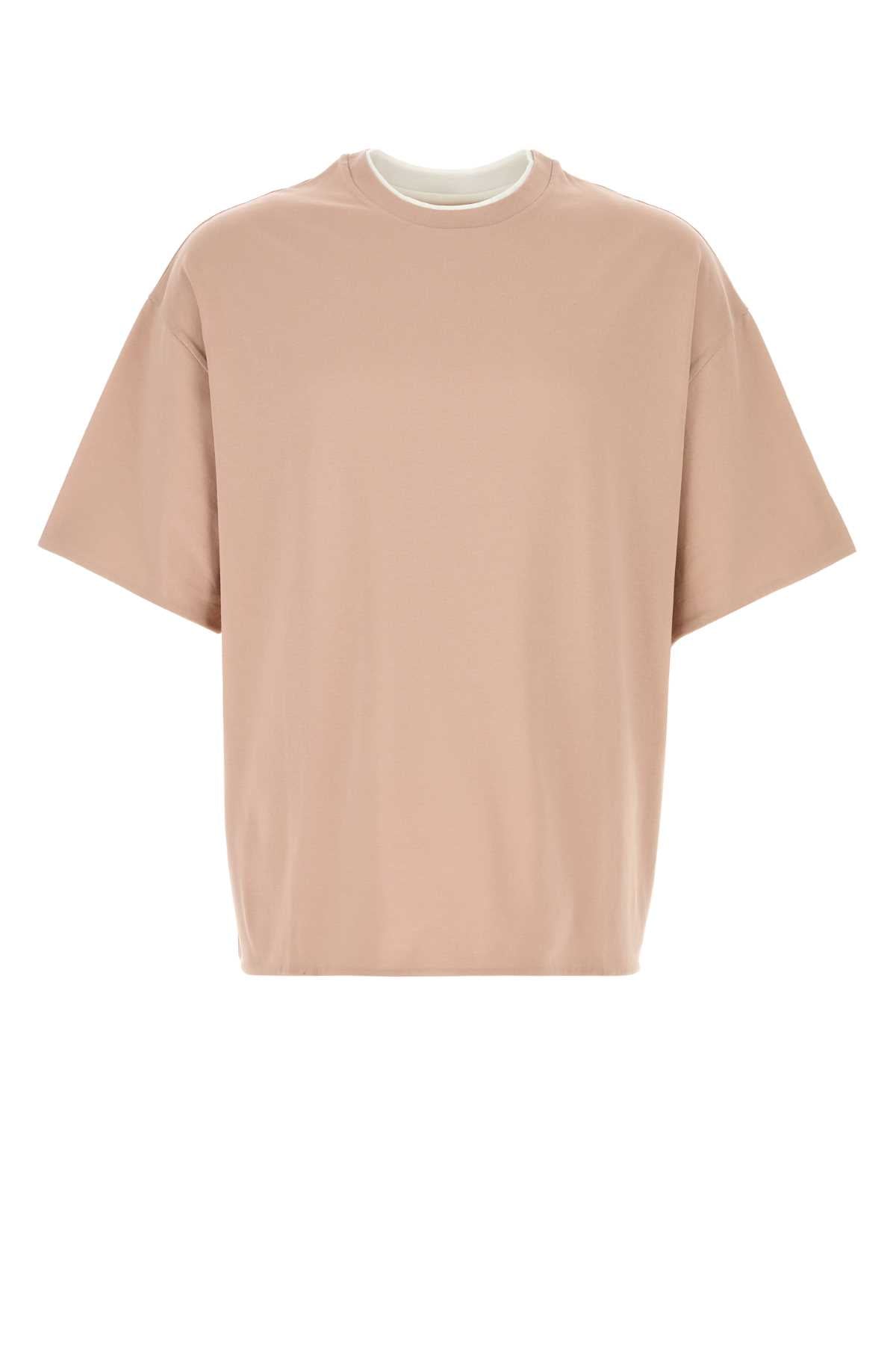 Jil Sander Men Pink Cotton T-Shirt JIL SANDER
