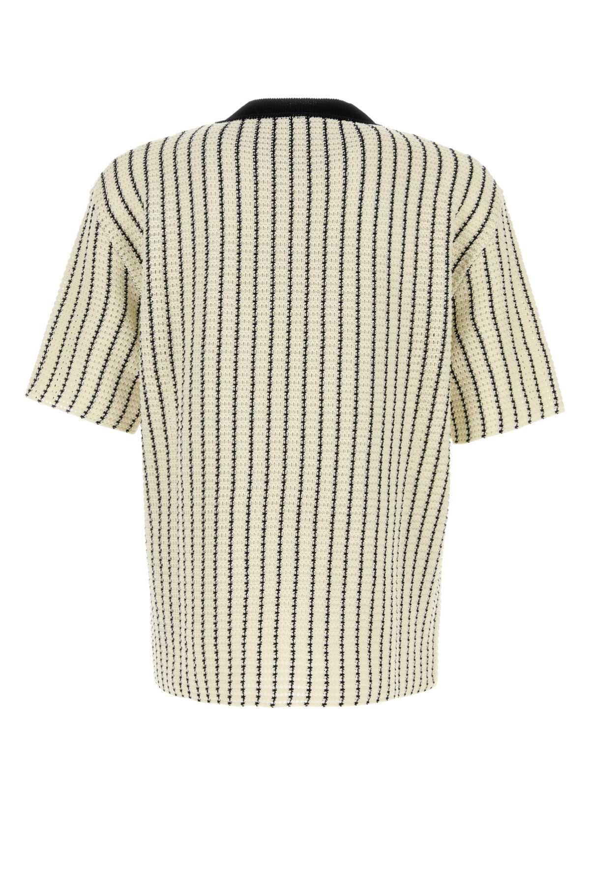 Jil Sander Men Embroidered Crochet T-Shirt