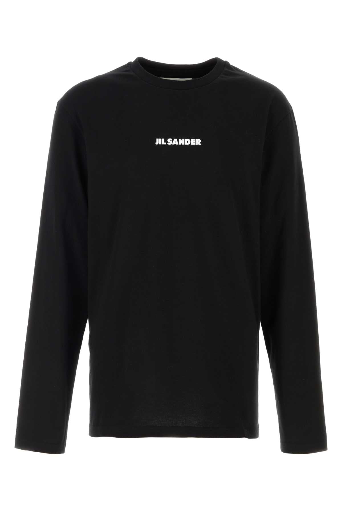 Jil Sander Men Black Cotton T-Shirt JIL SANDER