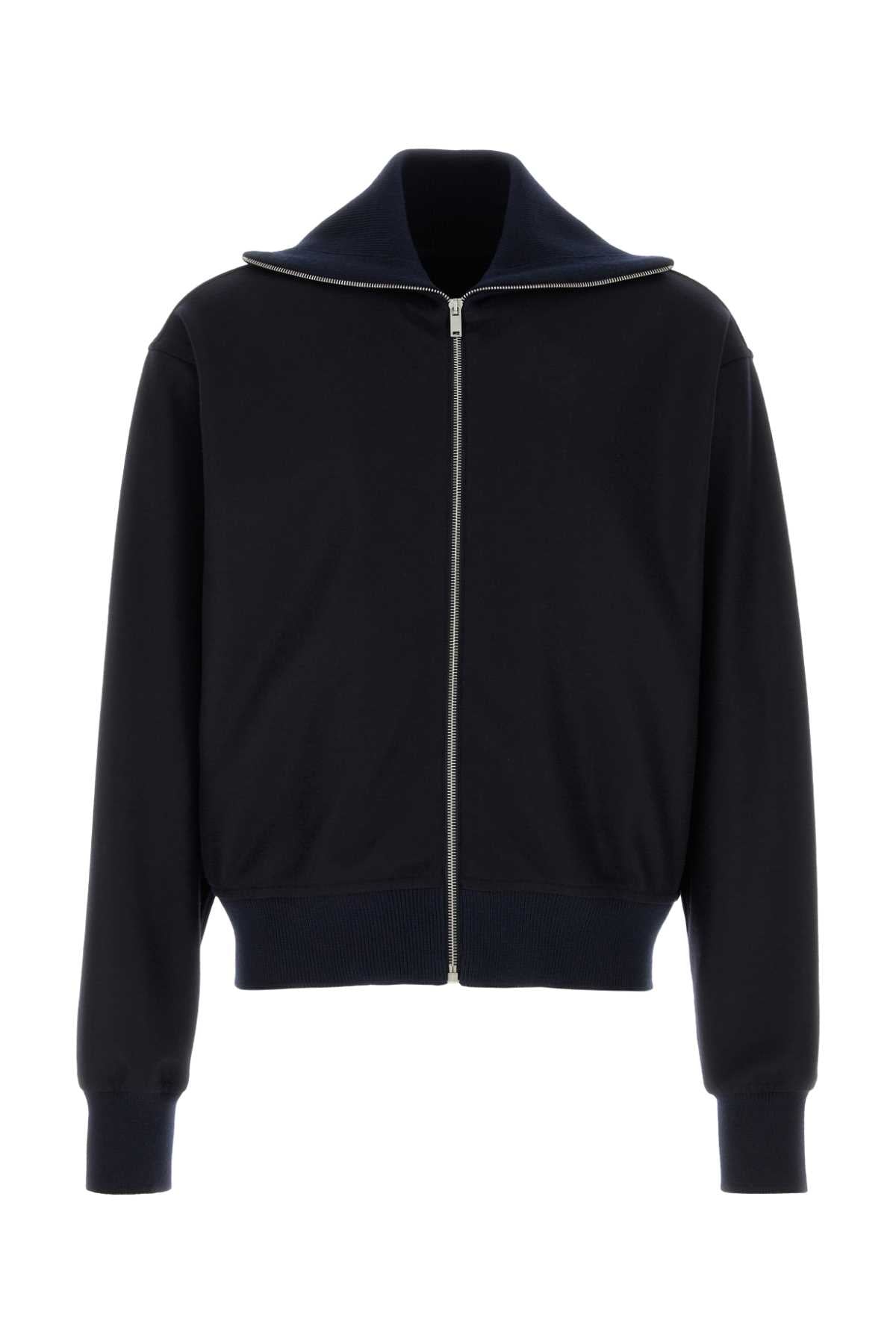 Jil Sander Men Midnight Blue Wool Cardigan JIL SANDER