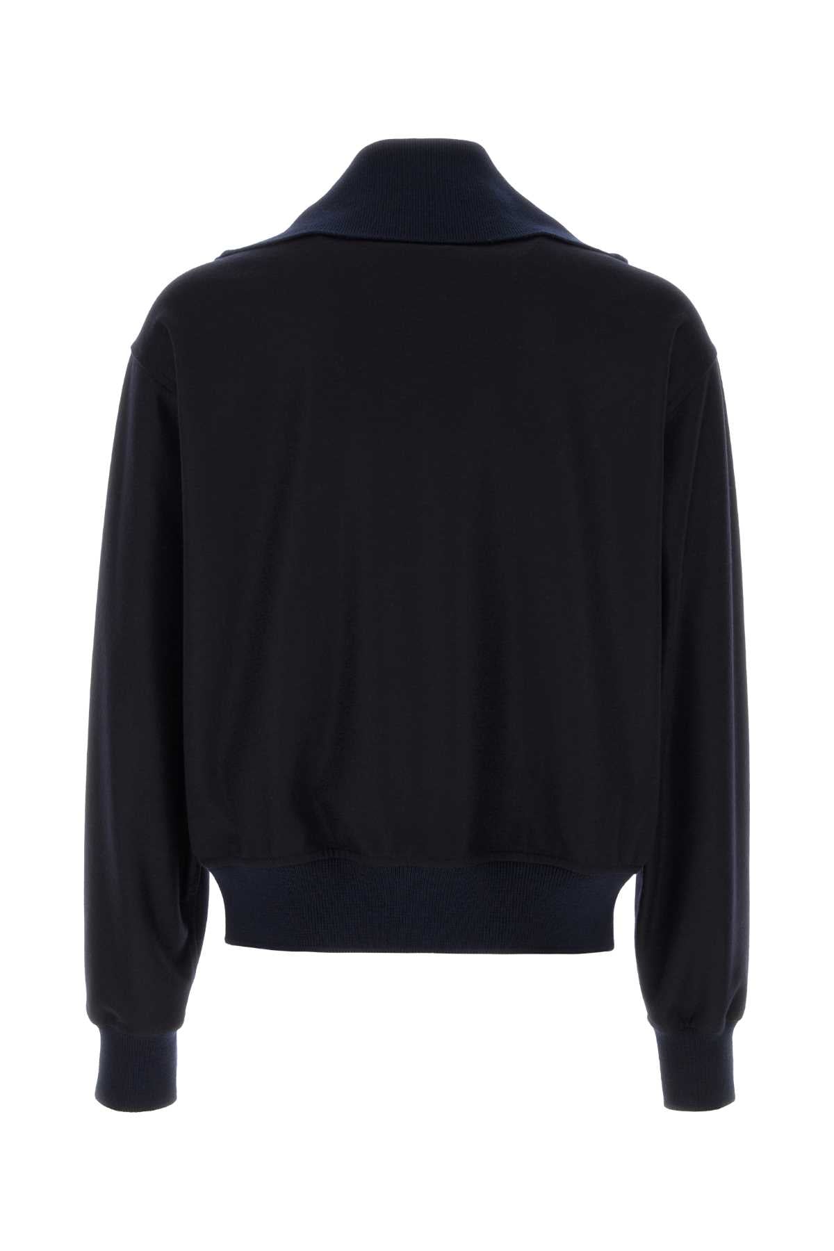 Jil Sander Men Midnight Blue Wool Cardigan JIL SANDER