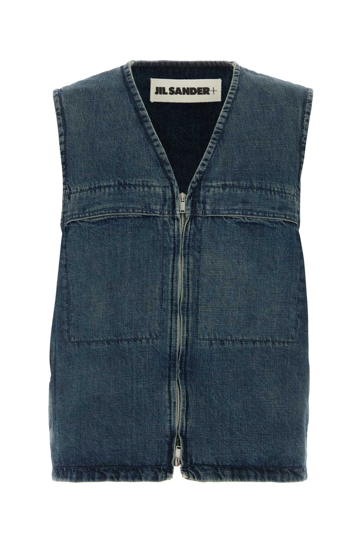 Jil Sander Men Denim Vest JIL SANDER