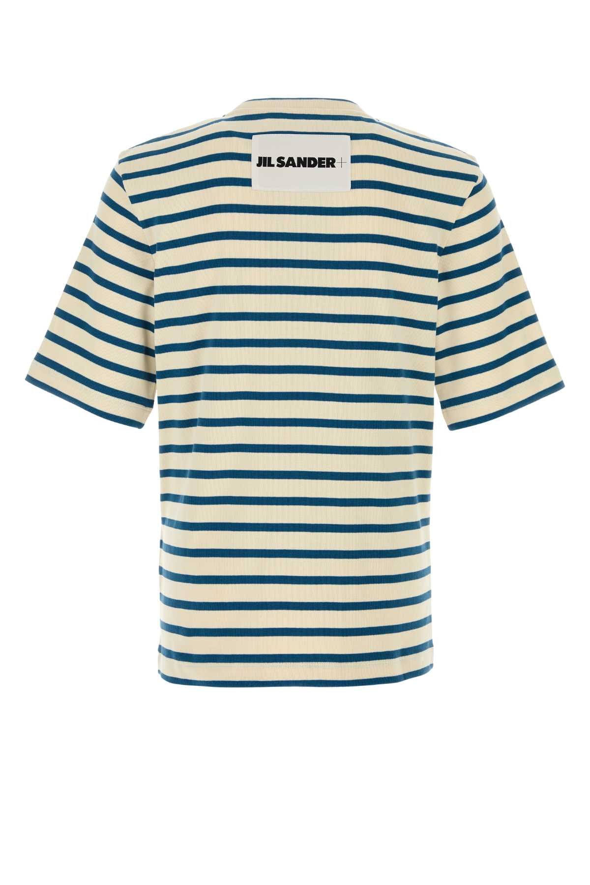 Jil Sander Men Embroidered Cotton T-Shirt