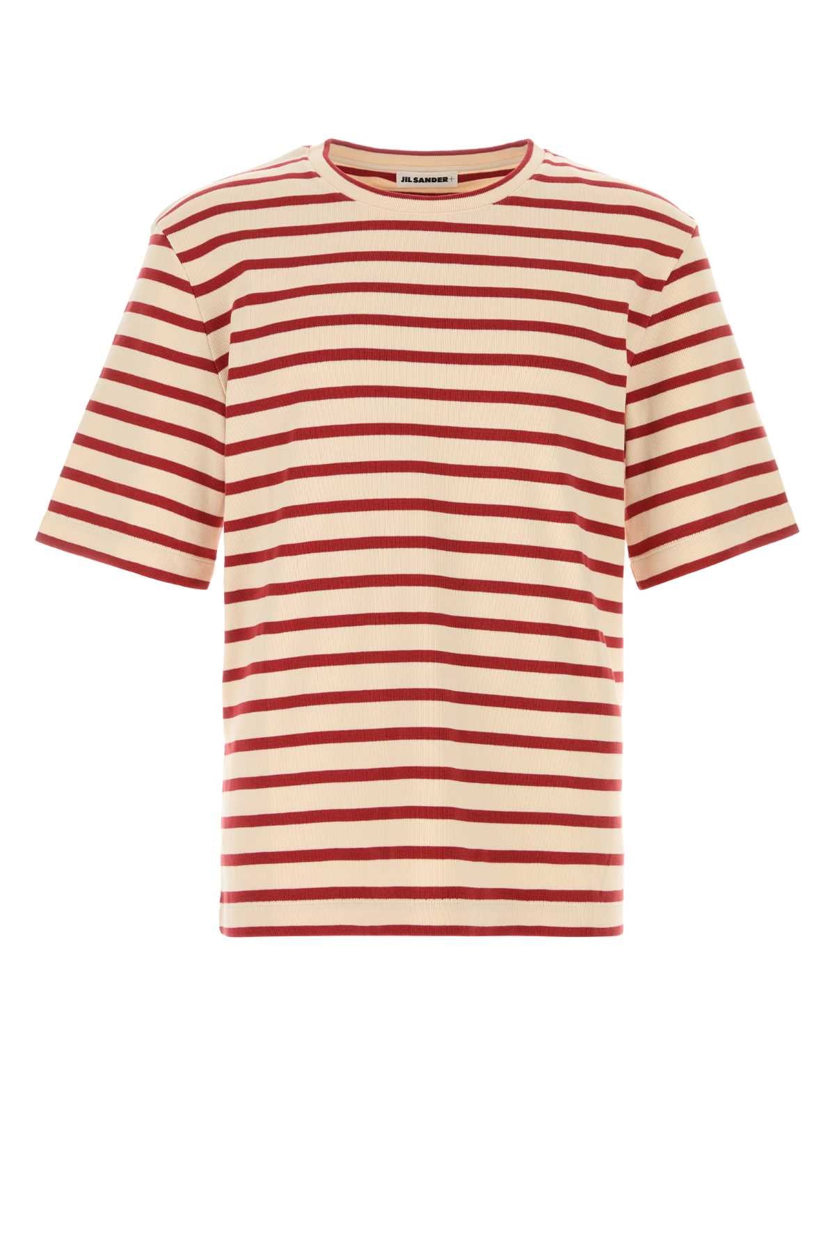 Jil Sander Men Embroidered Cotton T-Shirt JIL SANDER