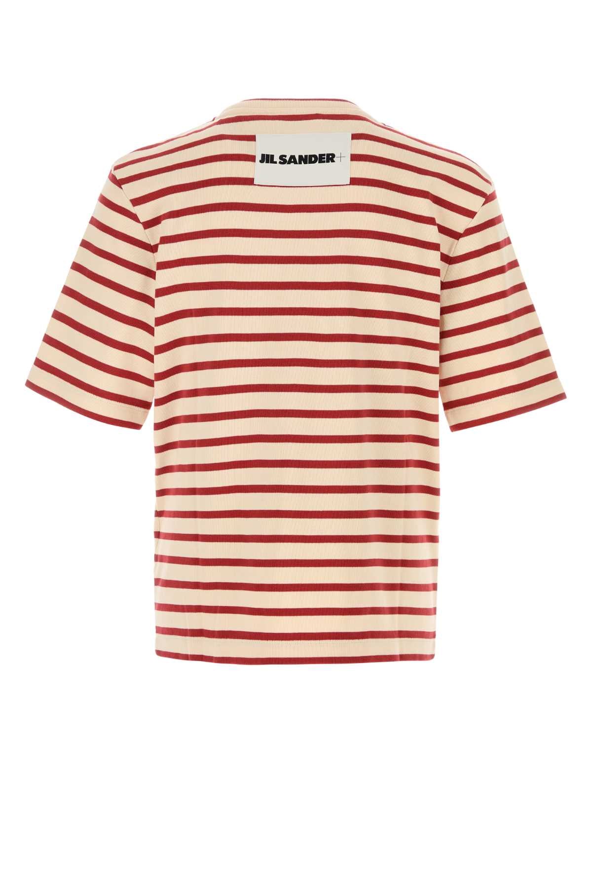 Jil Sander Men Embroidered Cotton T-Shirt JIL SANDER
