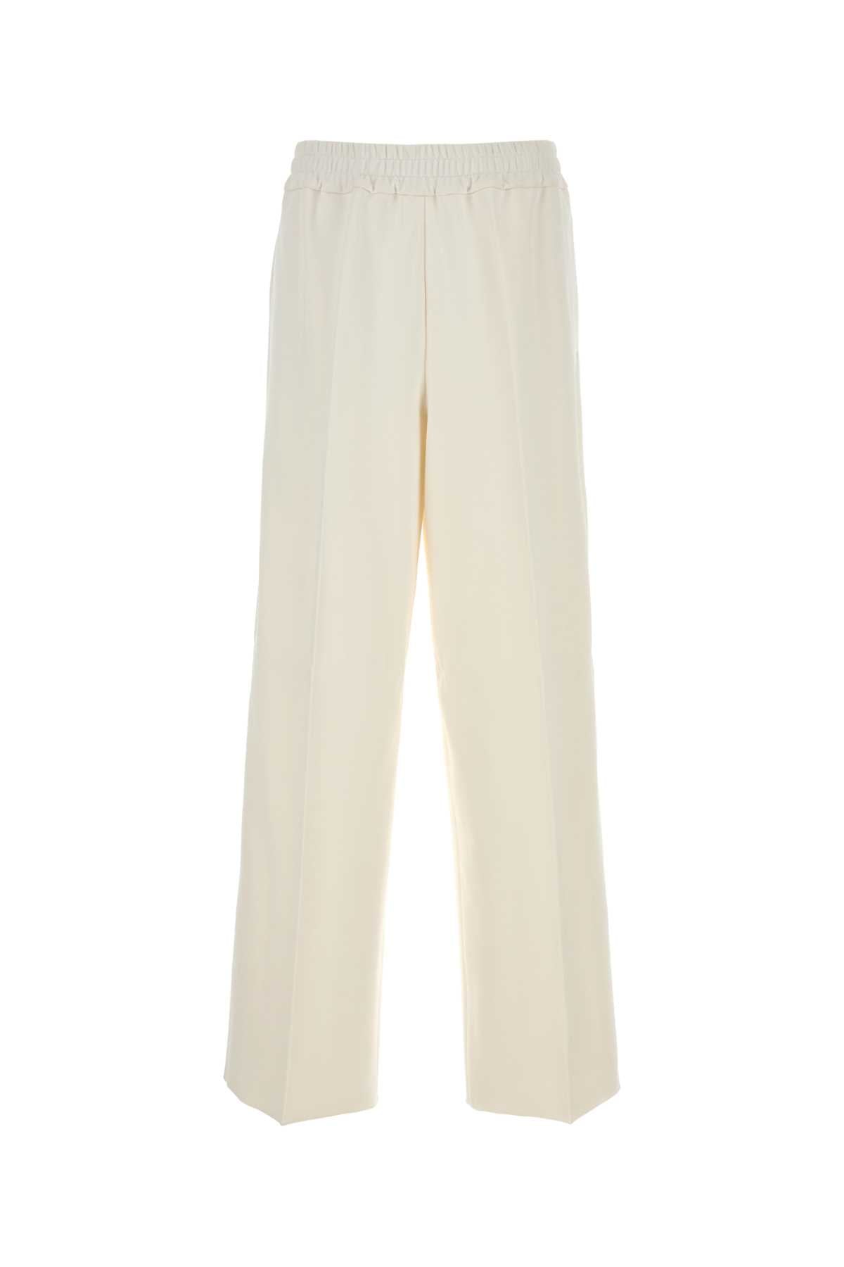 Jil Sander Men White Stretch Jersey Pant JIL SANDER