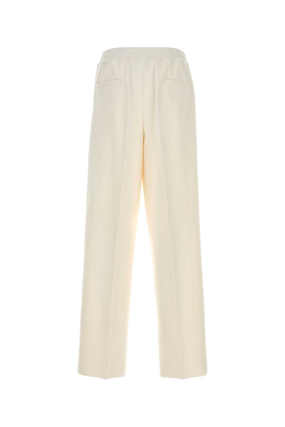 Jil Sander Men White Stretch Jersey Pant JIL SANDER