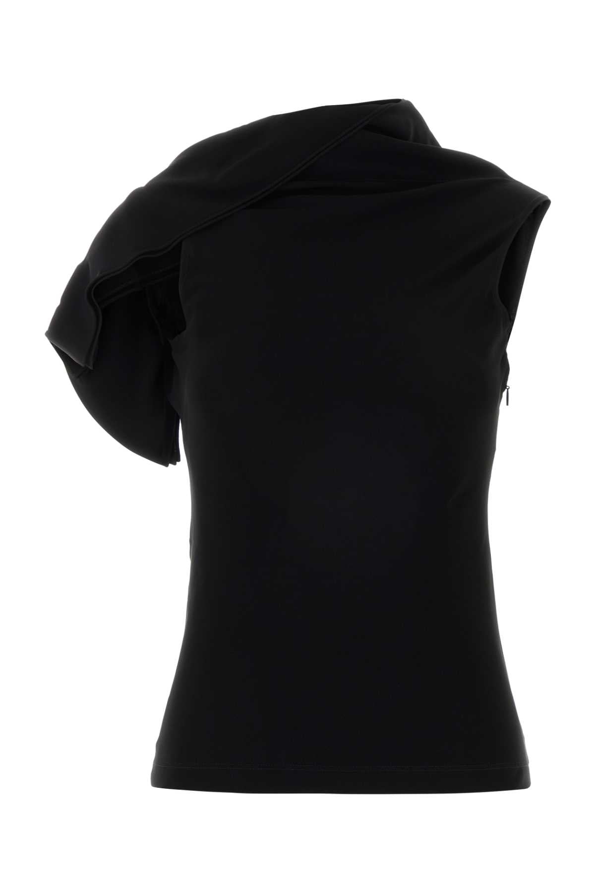 Loewe Women Black Stretch Cady Top LOEWE