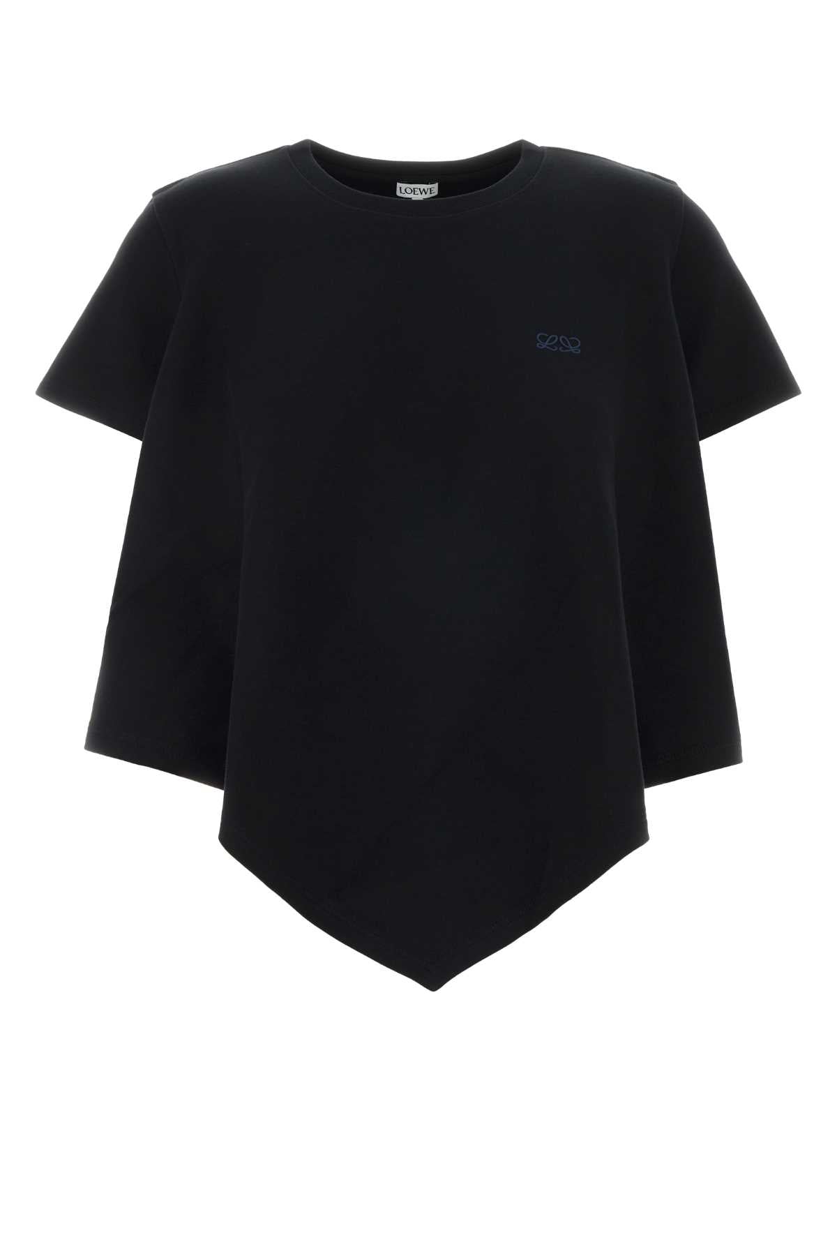 Loewe Women Black Cotton Blend T-Shirt LOEWE