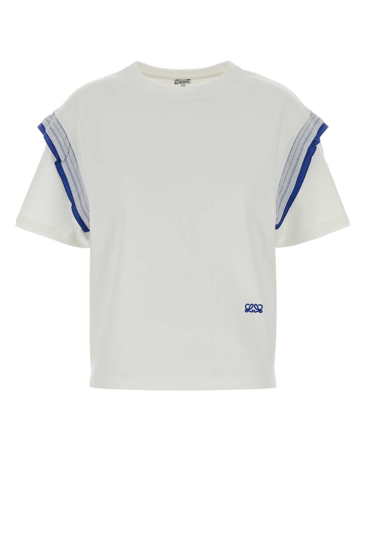 Loewe Women White Cotton T-Shirt LOEWE