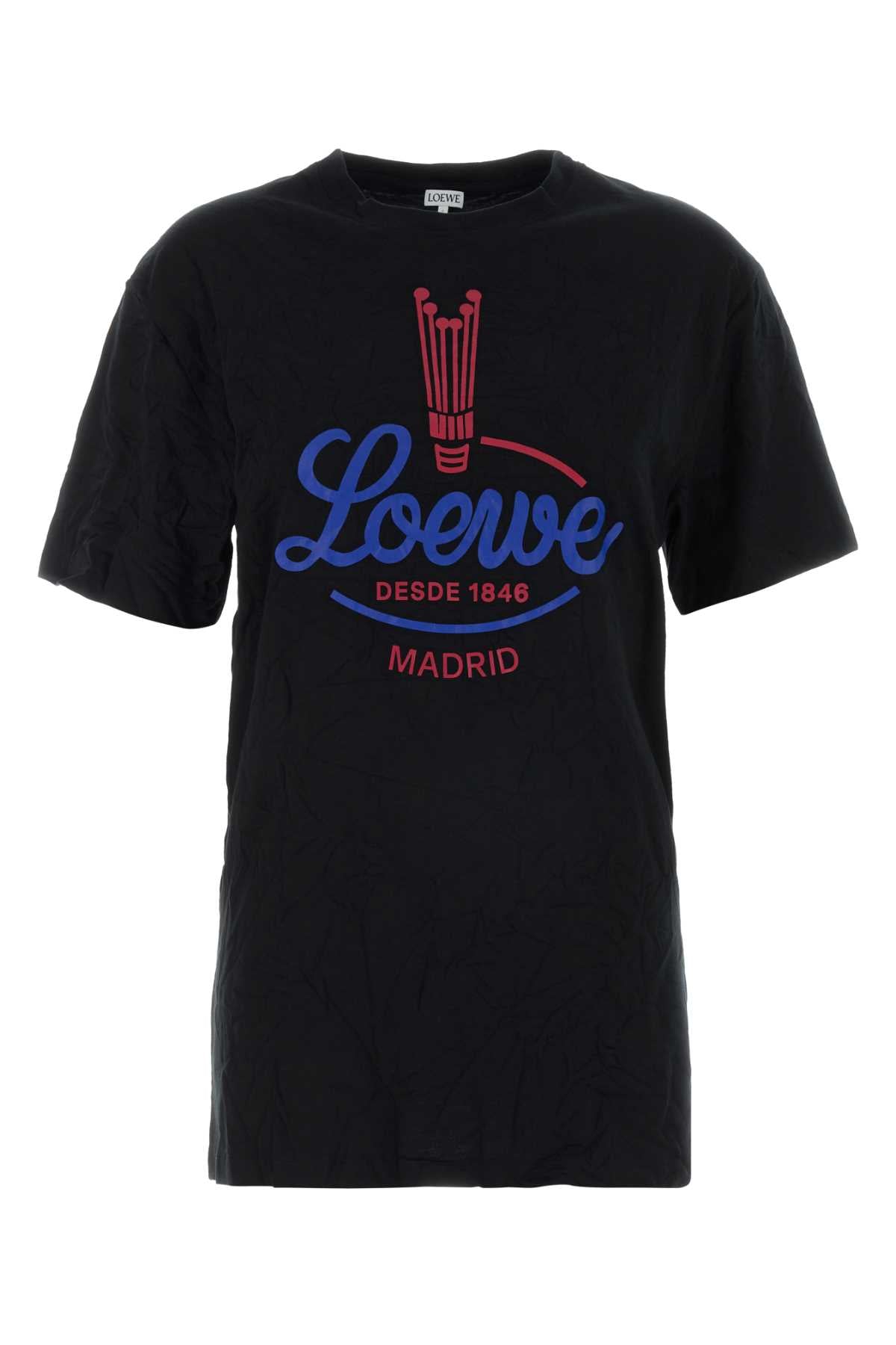 Loewe Women Black Jersey T-Shirt LOEWE