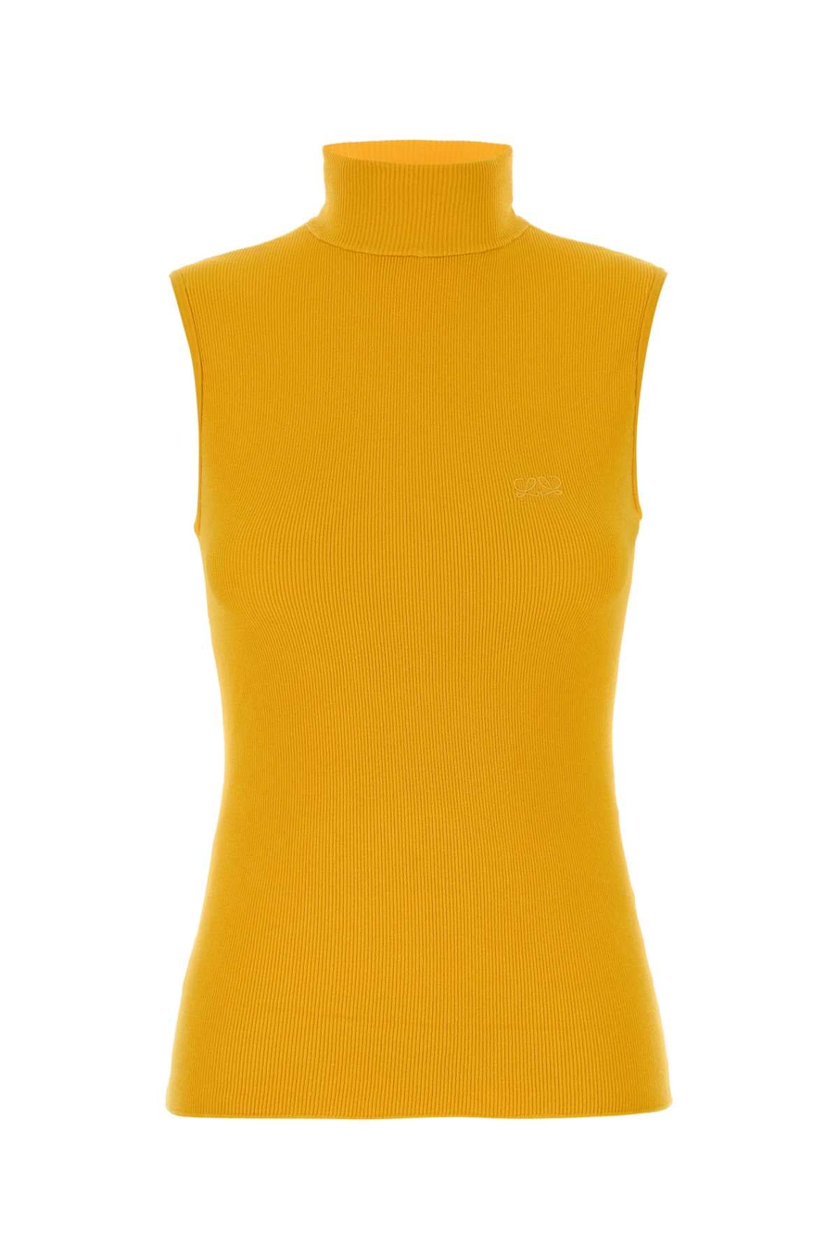Loewe Women Yellow Knit Top LOEWE